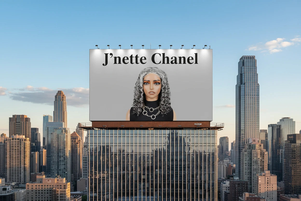 Glueless Salt & Pepper Water Wave Human Hair Wig