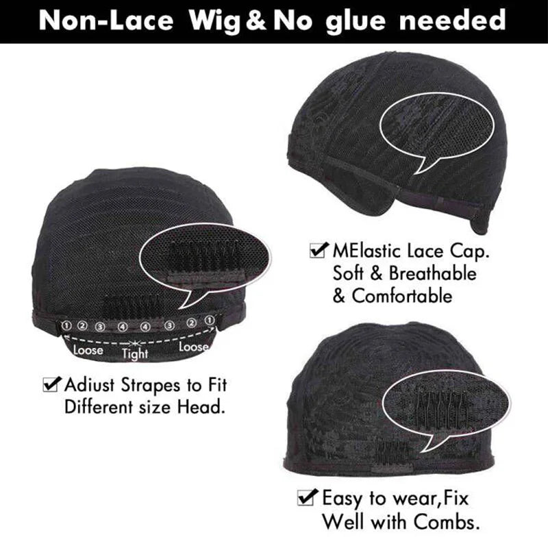 Glueless Pixie Cut Short Human Hair Straight Hair With Bangs Wigs