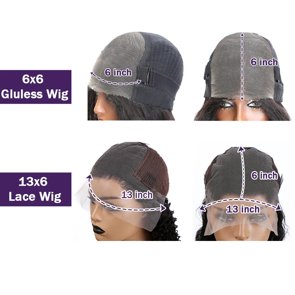 Glueless Lace Front Transparent Bob Human Hair Straight Wigs