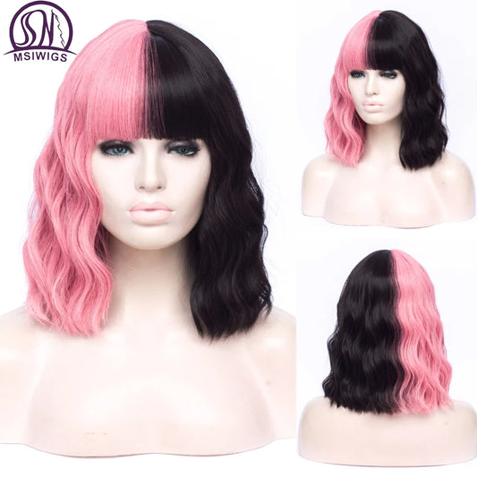 Synthetic Heat Resistant Ombre Wavy Wigs