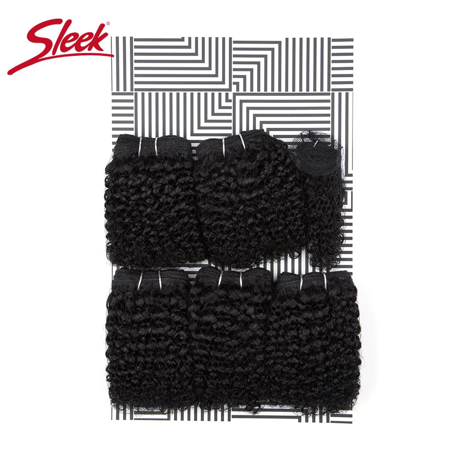 Short Indian Kinky Curly 5-Piece Bundle Set – Premium Remy Human Hair