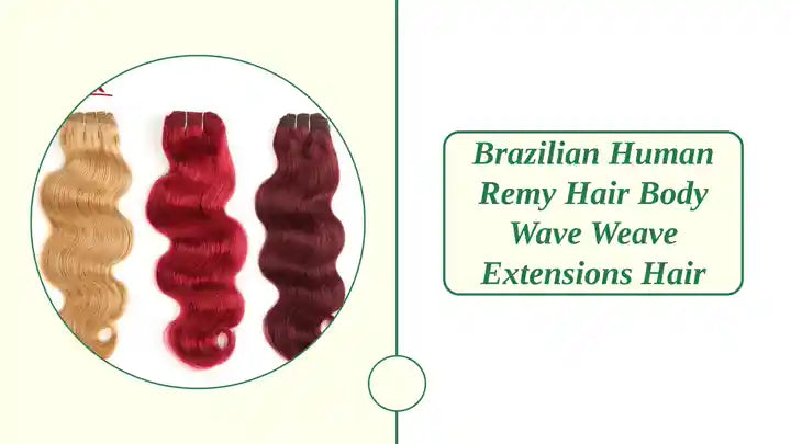 Brazilian Human Remy Hair Body Wave Weave Extensions Hair by@Outfy