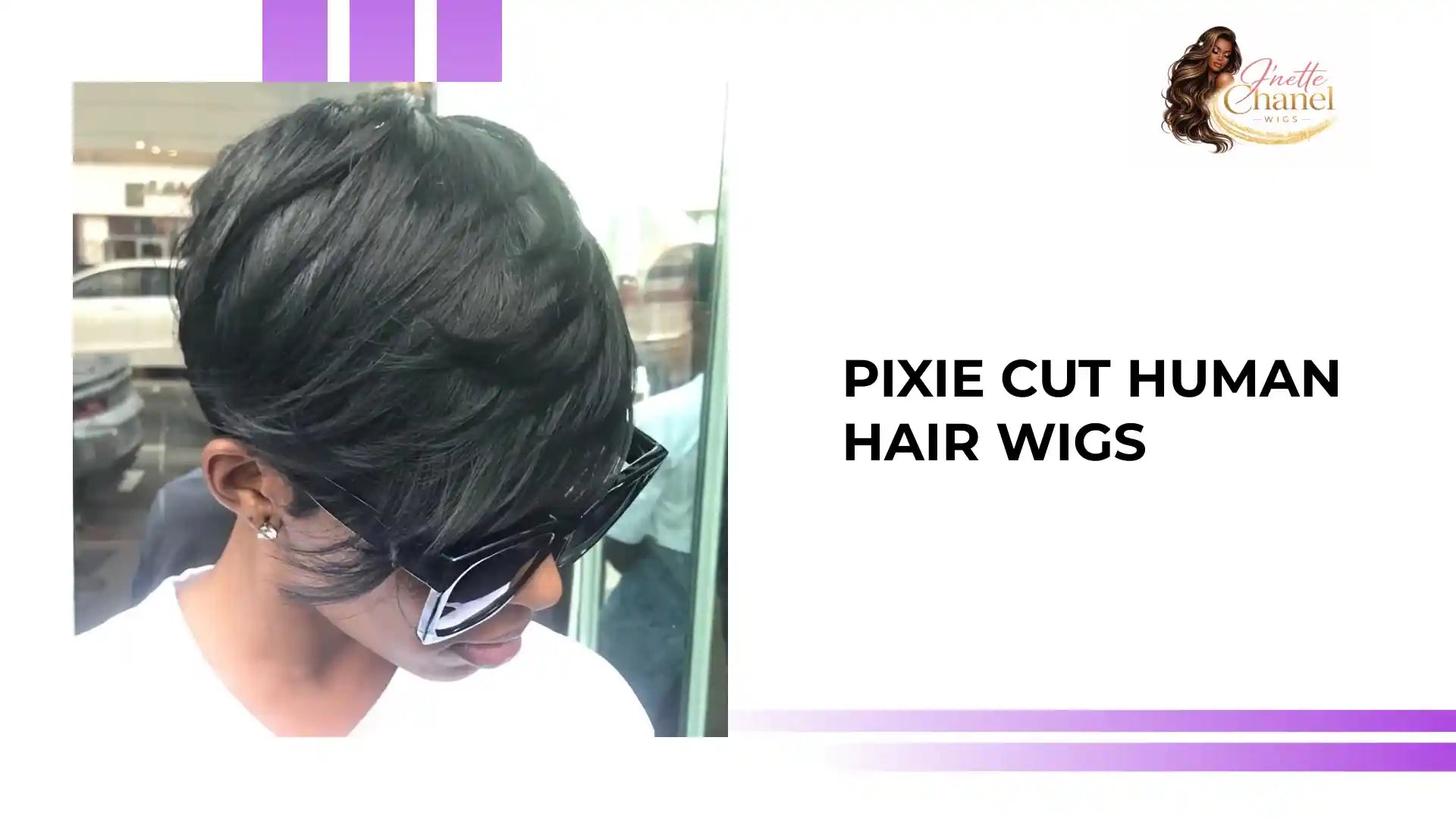Pixie Cut Human Hair Wigs by@Outfy
