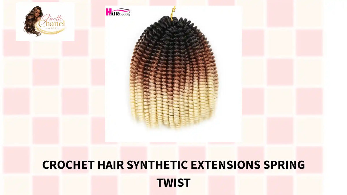 Crochet Hair Synthetic Extensions Spring Twist by@Outfy