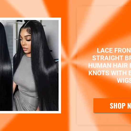 Lace Front Bone Straight Brazilian Human Hair Bleached Knots With Body Hair Wigs by@Outfy