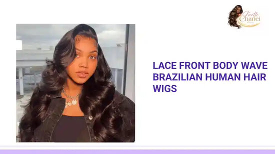 Lace Front Body Wave Brazilian Human Hair Wigs by@Outfy