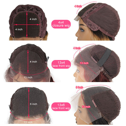 Lace Front  Brazilian Remy Hair Body Wave Human Hair Wig (Glueless) - JNETTECHANEL